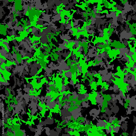 Vector Camouflage Seamless Pattern Abstract Hunting Military Camo