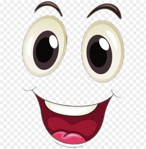 Cartoon Eyes And Mouth Png Image With Transparent Background Toppng