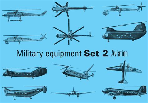 Military Equipment Set 2 Aviation Free Photoshop Brushes At Brusheezy