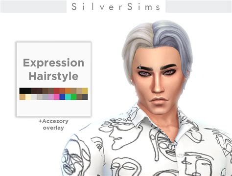 Sims Split Dye Hair Cc Male Female All Sims Cc