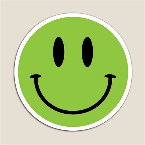 Green Smiley Magnet For Sale By Vonkhalifa15 Smiley Cute Laptop
