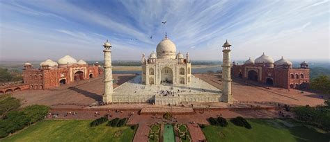 Taj Mahal India 360° Aerial Panoramas 360° Virtual Tours Around The