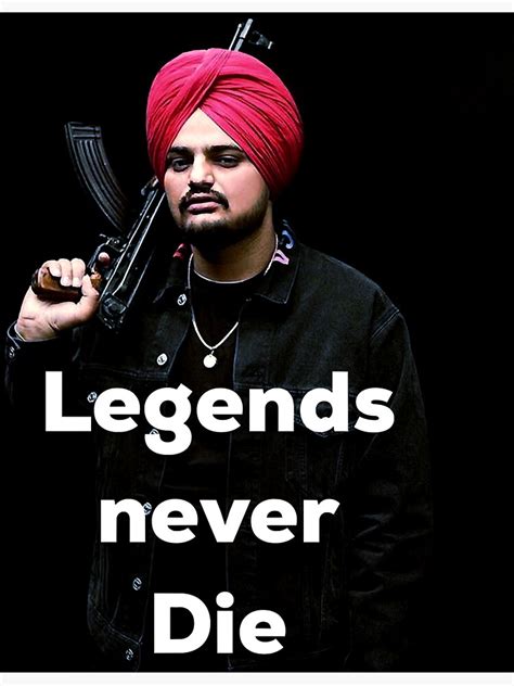 Sidhu Moose Wala Legends Never Die Sticker For Sale By Milasherm