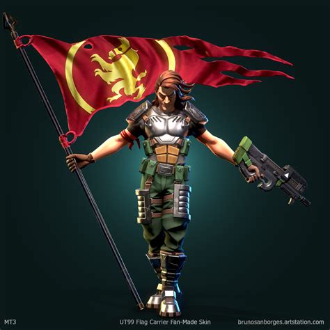 Ut99 Flag Carrier Fan Made Skin Fortnite — Polycount