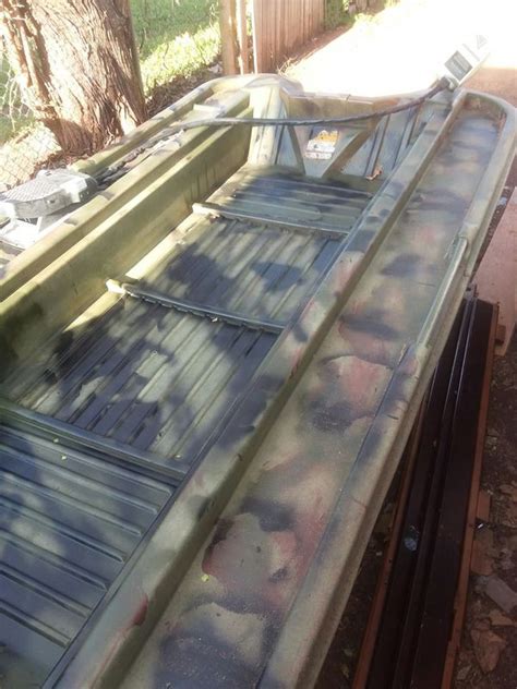 2 Man Scamp Boat Bass Hunter W Motorguide Four Motor For Sale In