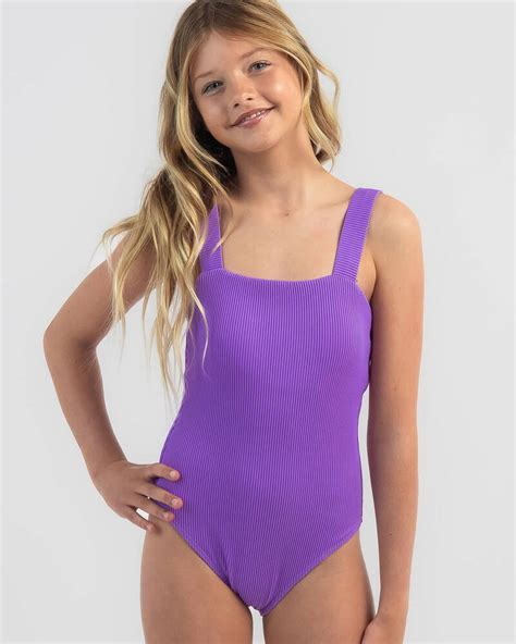 shop kaiami girls flynn one piece swimsuit in hyacinth fast shipping and easy returns city