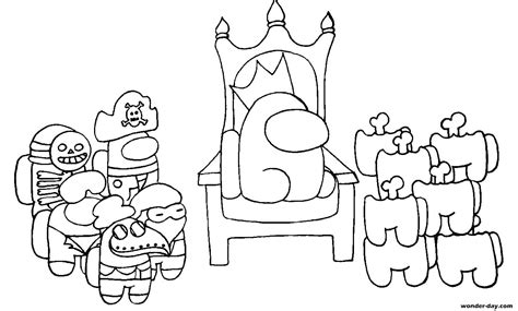 Among us for valentine's day coloring page Dibujos de Among Us para Colorear. Imprime gratis (100 Piezas)