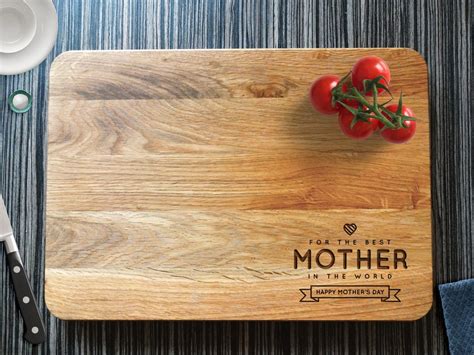 Mothers Day T Personalized Cutting Board By Woodpresentstudio