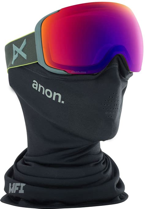 Anon M2 Goggles Mfi Face Mask And Bonus Lens Smokeperceive Sunny
