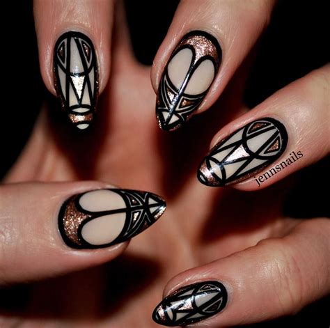 See This Instagram Photo By Jennsnails • 555 Likes Art Deco Nails