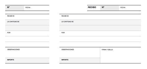 Recibo Con Talonario Para Imprimir En Pdf 2022 Images