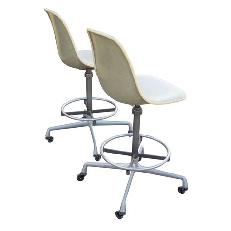 Vintage Eames For Herman Miller Architect Drafting Stools At 1stdibs