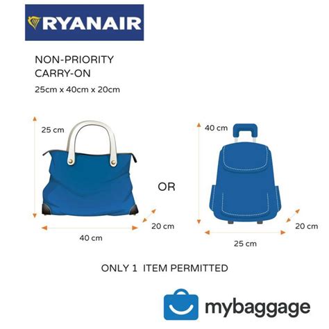 1 bag + 1 personal item. Ryanair 2020 Baggage Allowance in 2020 | Cabin bag size ...