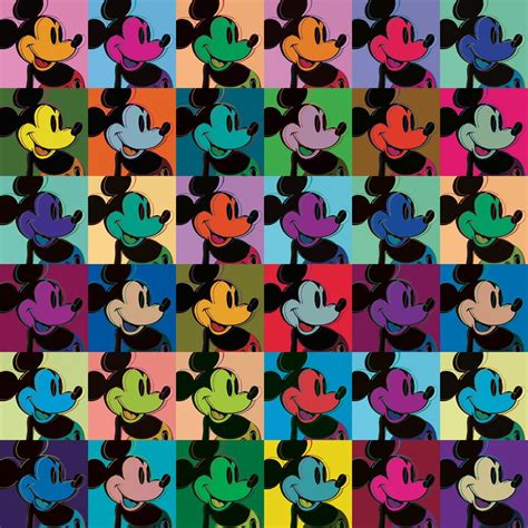 Buy A Multi Mickey Warhol Pop Art Print Mickey Mouse Pop Art Sydney