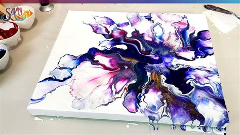 Paint And Water Only 😲 Dutch Pour Swipe Must See Acrylic Pouring