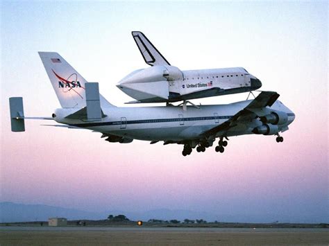 Space Shuttle Endeavour Mounted Atop One Of Nasas Modified Boeing 747