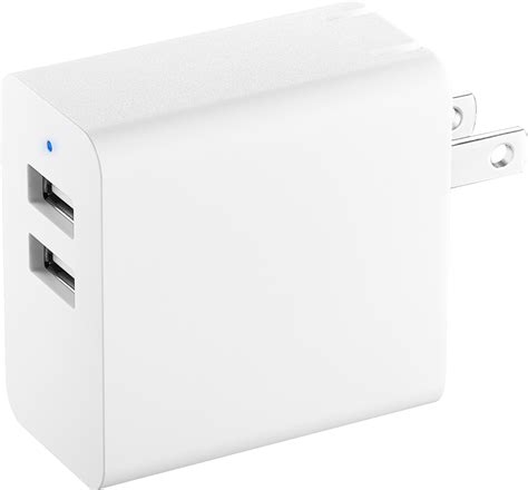 Best Buy Insignia 24 W 2 Port Usb Wall Charger White Ns Mwc24w2w