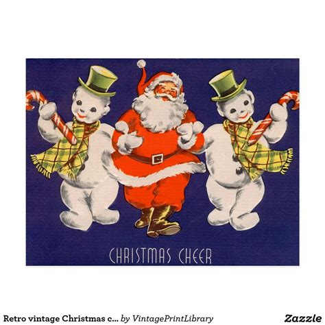 Retro Vintage Christmas Card Send Christmas Cards Christmas Graphics