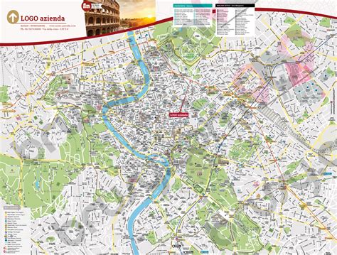 Mappa Di Roma Cartina Del Centro Storico Di Roma Personalizzata