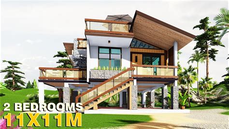 Elevated House Design 115 Sqm 2 Bedrooms Youtube