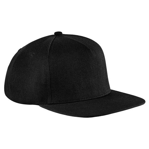 Beechfield Unisex Original Retro Flat Peak Snapback Hat Baseball Cap