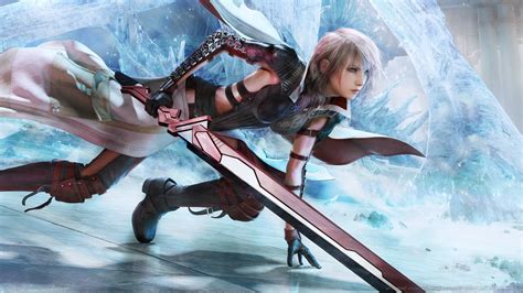 Claire Farron Final Fantasy Xiii Final Fantasy Video Games Sword