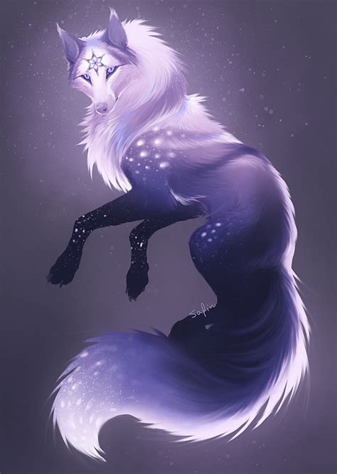 Anime white wolf female she wolf canine digital forest. Auction - closed by Safiru.deviantart.com on @DeviantArt ...