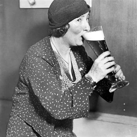 Woman Drinking Beer Photo Speakeasy Decor Prohibition Etsy