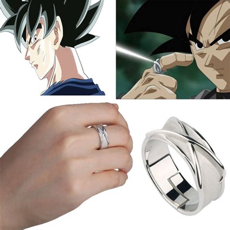 Animation Dragon Ball Black Son Goku Time Finger Ring Stylish Cross