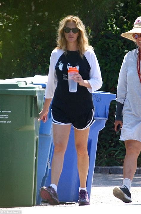 Julia Roberts Dons Beatles Top As She Works Out With A Friend In Malibu