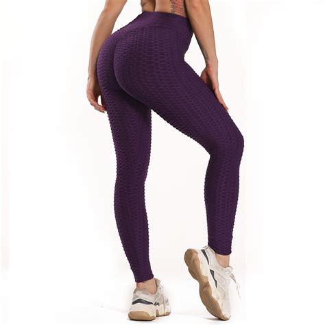 Fittoo FITTOO Women Booty Yoga Pants Women High Waisted Ruched Butt Lift Textured Tummy
