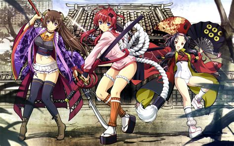 hyakka ryouran samurai girls sanada yukimura hyakka ryouran sword tokugawa sen weapon yagyuu