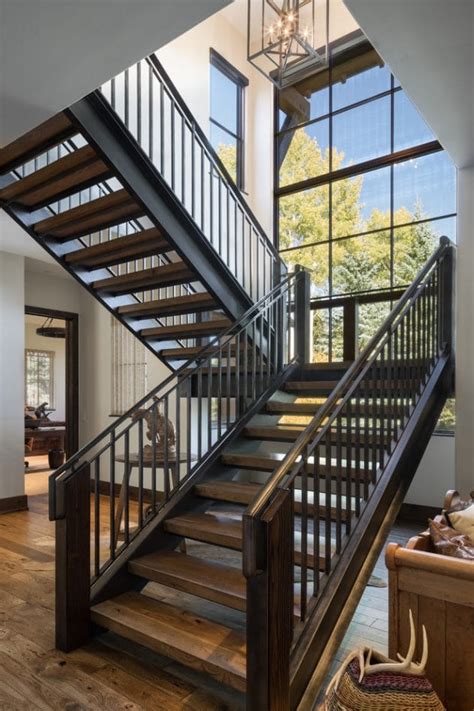 18 Cozy Rustic Staircase Designs That Youll Want In Your Mountain Home