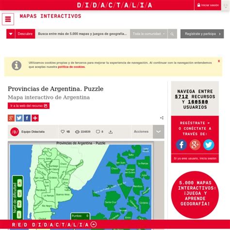 Mapa Interactivo De Argentina Provincias De Argentina Puzzle Pearltrees