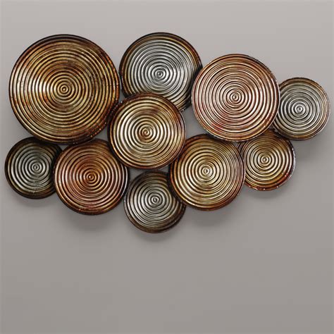 Embossed Circles Metal Wall Décor By Elements Download The 3d Model