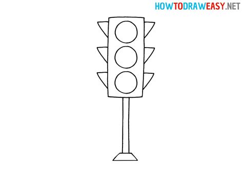 How To Draw A Traffic Light For Kids Draw For Kids