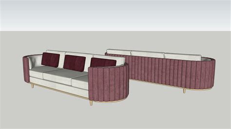 Modern Sofa Curve 3d Warehouse