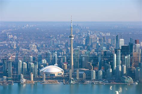 Aerial Photo Toronto City Skyline