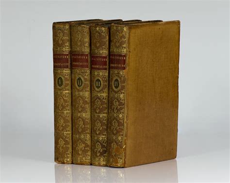 Commentaries On The Laws Of England William Blackstone First Edition