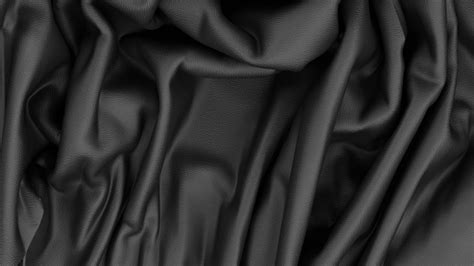 3d Abstract Black Leather Fabric Texture Textile Background Stock Photo