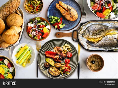 Lots Healthy Food On Image And Photo Free Trial Bigstock