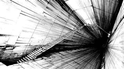 Abstract Drawing Black And White Wallpaper 3d And Abstract