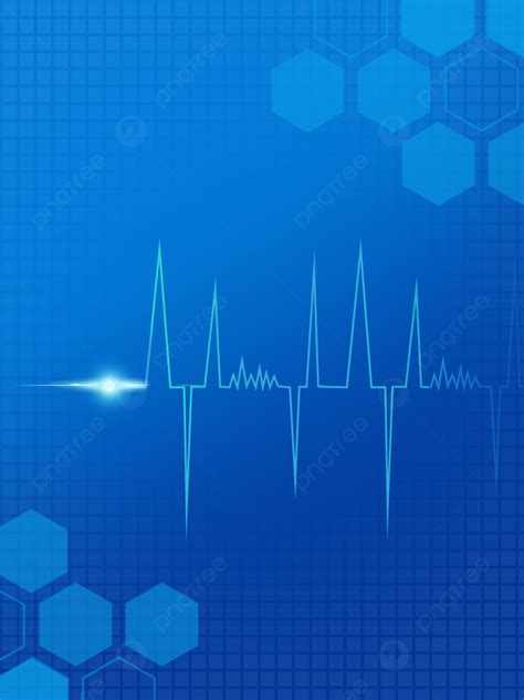 Blue Abstract Medical Background Medical Health Technology Background