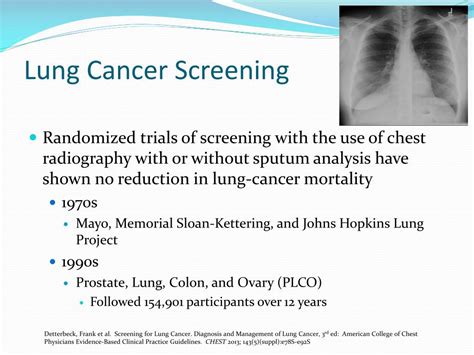 Lung Cancer Screening Ct Screening Lung Cancer Dose Ct Low Ppt Powerpoint Chest