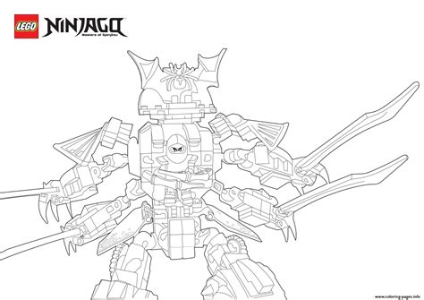 Robots coloring pages are outline images of the automatic mechanized devices which carry out various tasks put in them. Cyren Ninjago In Samurai Monster Coloring Pages Printable