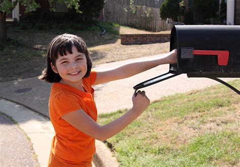Kid Opening Mailbox Stock Photos Pictures And Royalty Free Images Istock