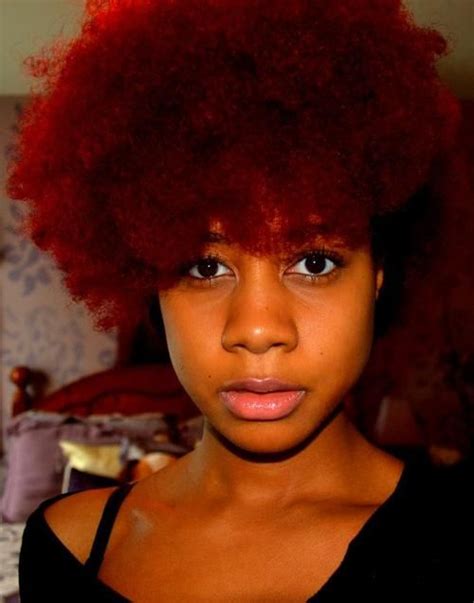 The Red Is Too Fierce Dyed Natural Hair Natural Hair Styles Natural
