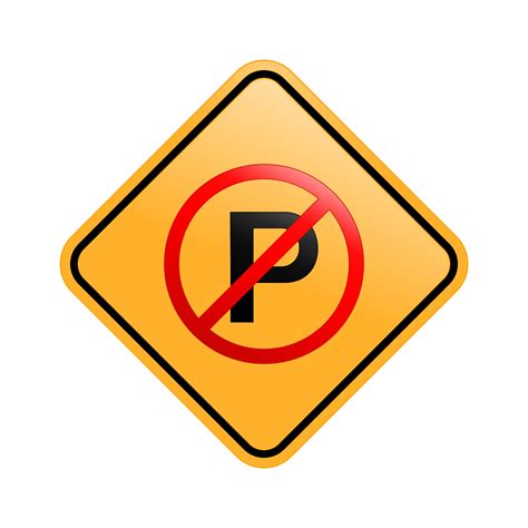 No Parking No Parking Sign Icon No Parking Vector Design Illustration