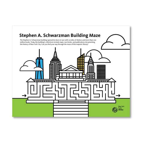 Printable Maze Stephen A Schwarzman Library The Stephen A Schwarzman