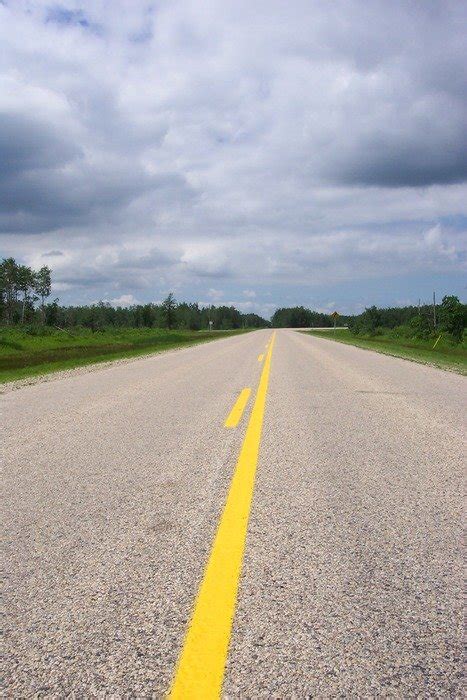 Empty Highway With Yellow Markings Free Image Download